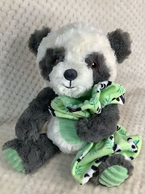 Spark Create Imagine Plush Panda Bear Rattle Inside Crinkle Ears Stuffed Animal